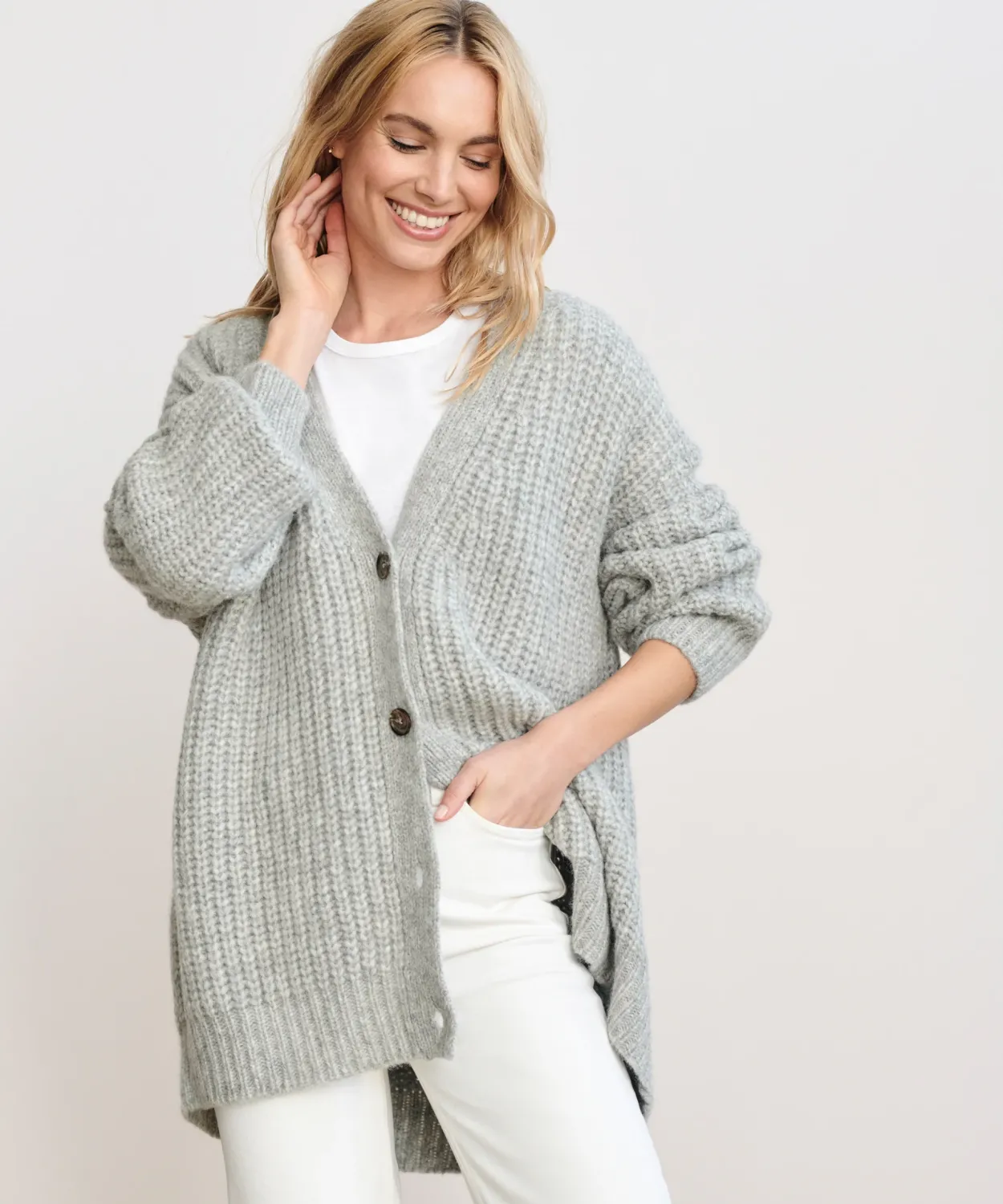 New Alpaca Cocoon Cardigan Women Cardigans