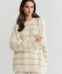 Outlet Alpaca Cocoon Crewneck Women Pullovers