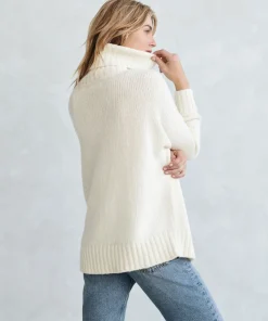 Outlet Alpaca Cocoon Turtleneck Women Extended Sizes