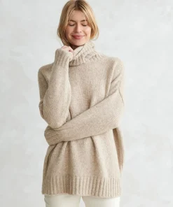 New Alpaca Cocoon Turtleneck Women Extended Sizes
