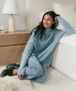 Discount Alpaca Mockneck Pullover Women Extended Sizes