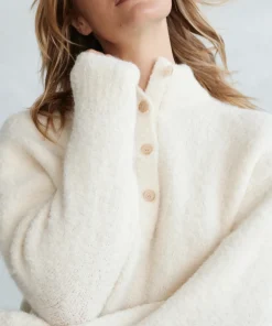 Hot Boucle Button Pullover Women Extended Sizes