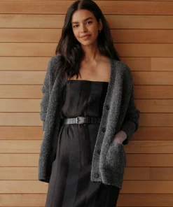 Hot Boucle Cocoon Cardigan Women Cardigans