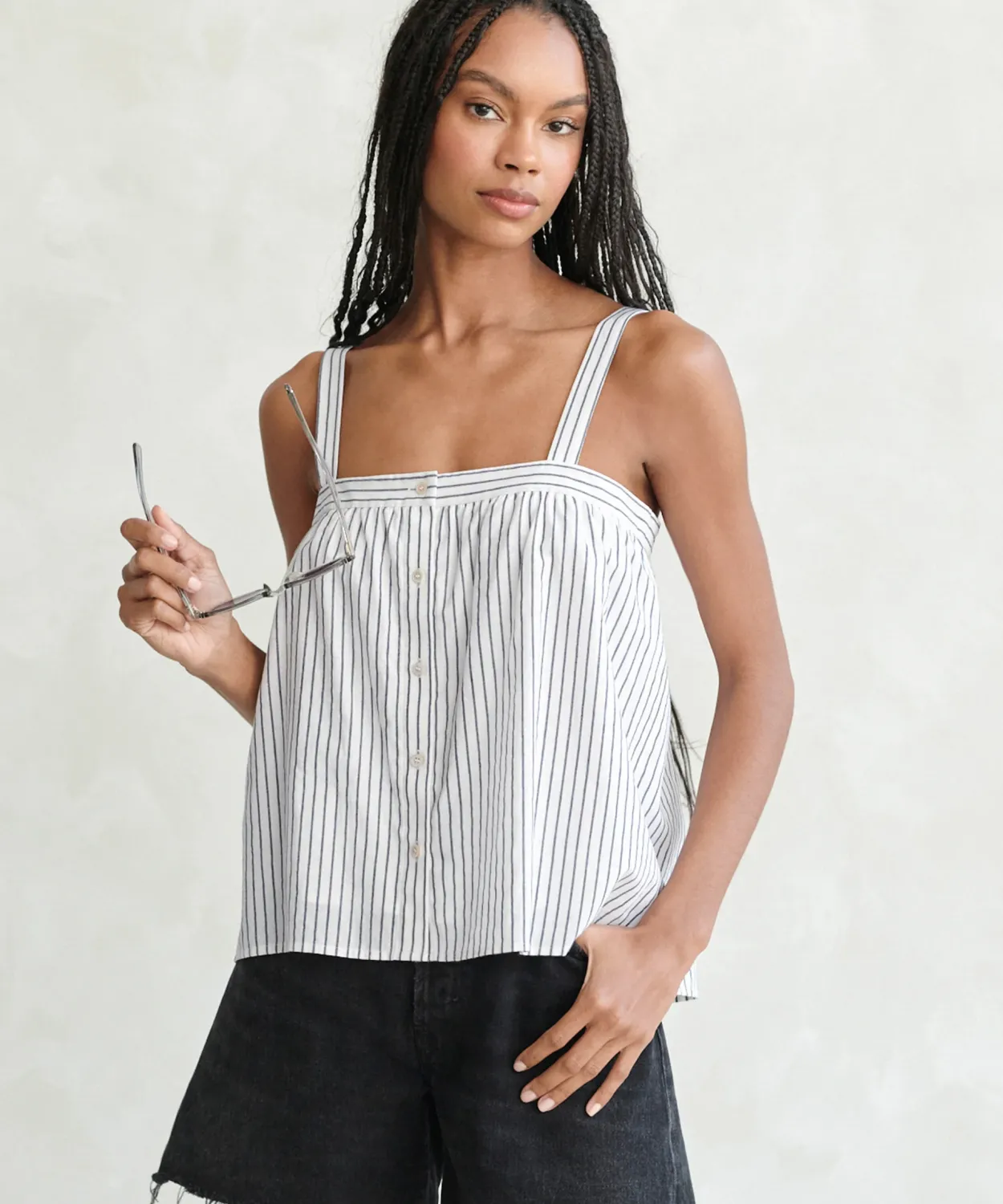 Best Button Tank Women Tees & Tanks