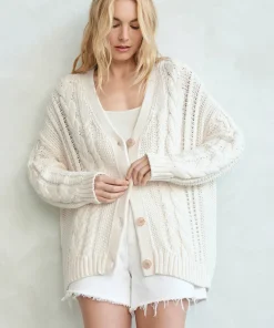 Clearance Cable Cardigan Women Extended Sizes