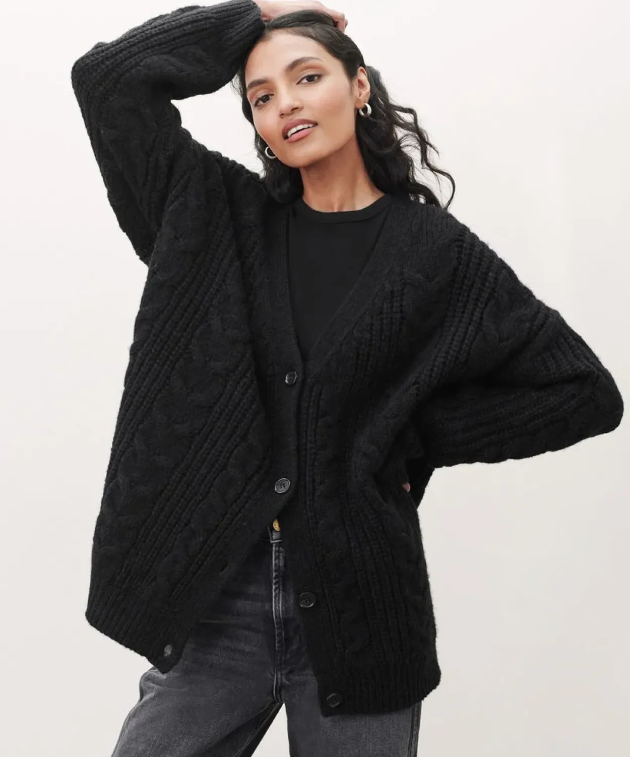 Discount Cable Cocoon Cardigan Women Cardigans