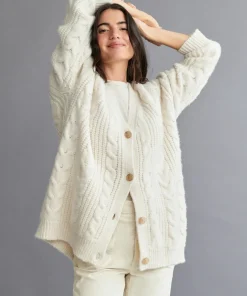 Sale Cable Cocoon Cardigan Women Cardigans