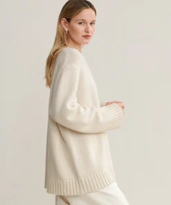 Fashion Cashmere Amelia Crewneck Women Pullovers