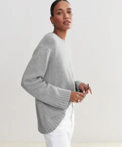 Sale Cashmere Amelia Crewneck Women Pullovers