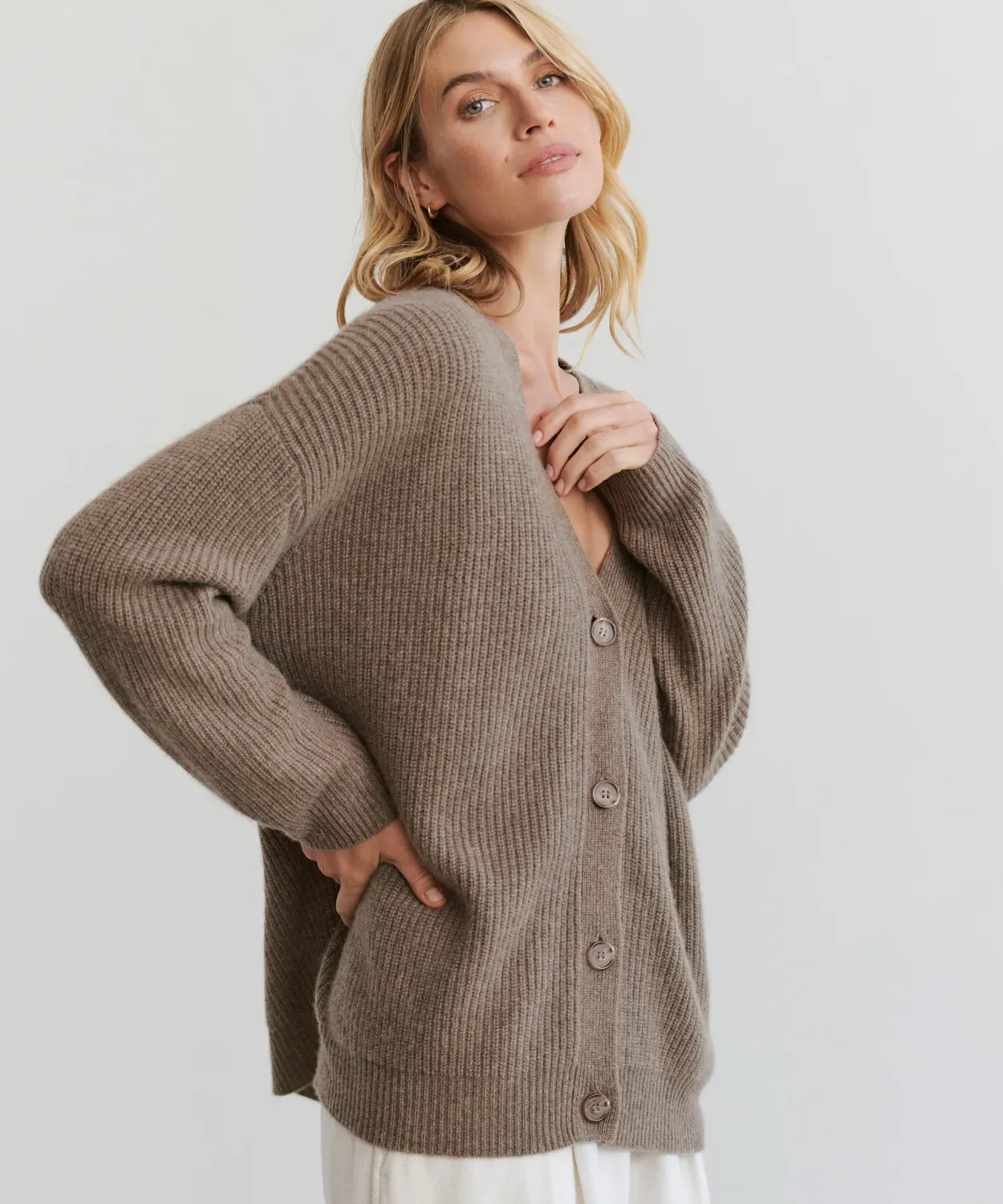 Clearance Cashmere Cocoon Cardigan Women Extended Sizes