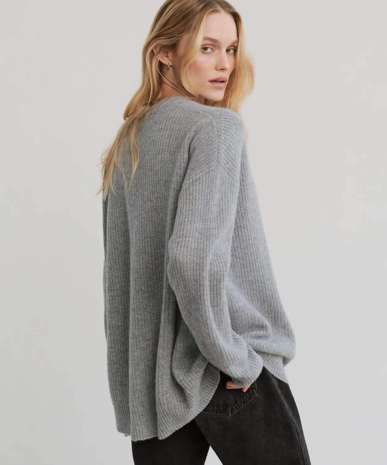 Outlet Cashmere Cocoon Cardigan Women Extended Sizes