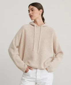 Sale Cashmere Fisherman Hoodie Women Hoodies