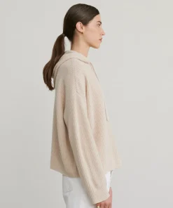 Sale Cashmere Fisherman Hoodie Women Hoodies