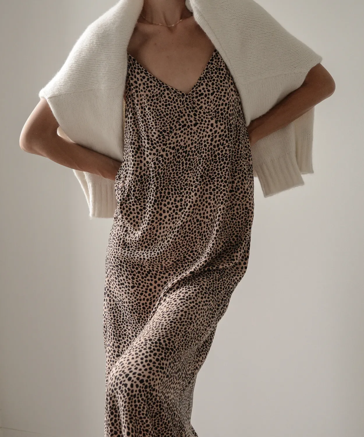 Sale Cheetah Slip Dress Women Slip Dresses