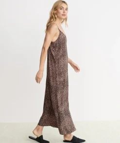 Sale Cheetah Slip Dress Women Slip Dresses