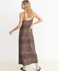 Sale Cheetah Slip Dress Women Slip Dresses