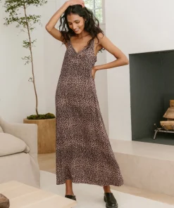 Sale Cheetah Slip Dress Women Slip Dresses