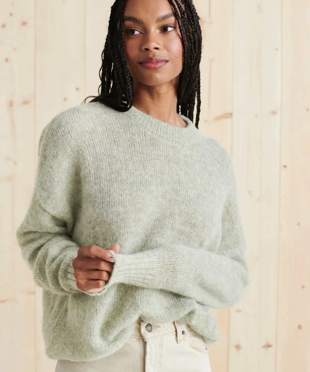 Online Cocoon Crewneck Women Pullovers