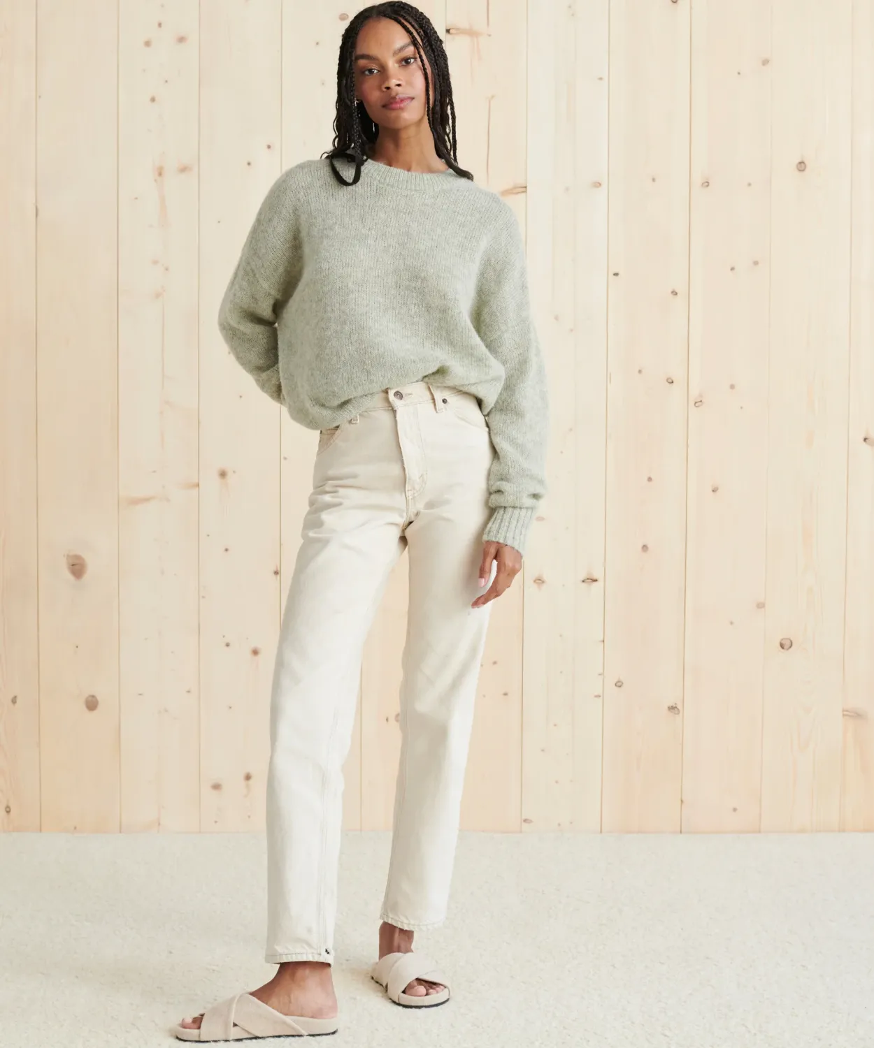 Online Cocoon Crewneck Women Pullovers