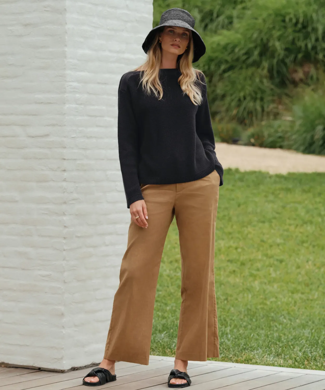 Fashion Cotton Boatneck Sweater Women Pullovers