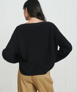 Fashion Cotton Boatneck Sweater Women Pullovers