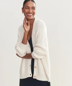 New Cotton Cocoon Cardigan Women Extended Sizes