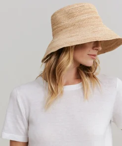 Outlet Crochet Raffia Sun Hat Women Hats & Beanies