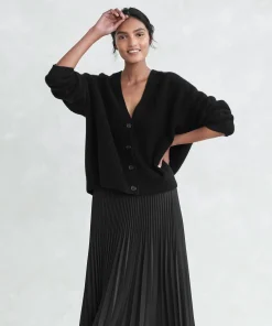 Hot Cropped Cashmere Cocoon Cardigan Women Extended Sizes