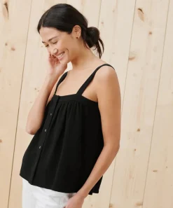 Hot Cypress Button Tank Women Tees & Tanks