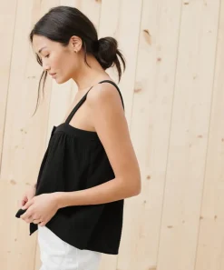 Hot Cypress Button Tank Women Tees & Tanks