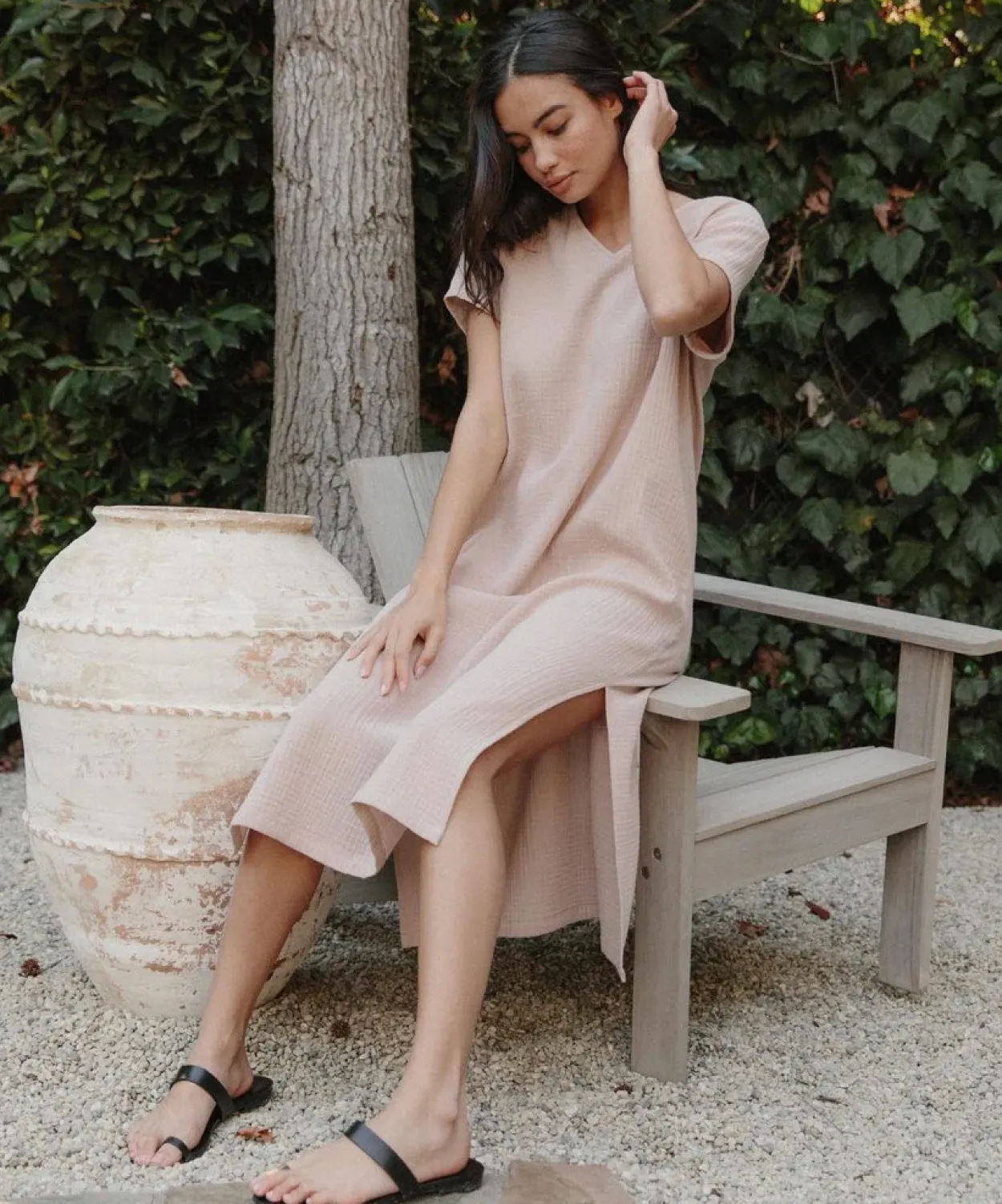 Fashion Cypress Caftan Dress Women T-Shirt Dresses