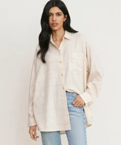 New Dakota Oversized Flannel Women Button-Ups