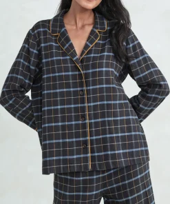 New Flannel Pajama Top Women Pajamas