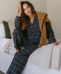 New Flannel Pajama Top Women Pajamas