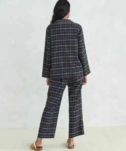New Flannel Pajama Top Women Pajamas