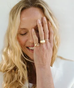 Fashion Gemma Baguette Signet Ring Women Jewelry