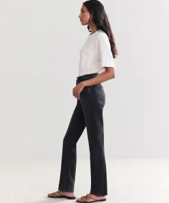 Hot High Rise Stovepipe Jean Women Denim