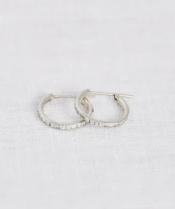 Hot Iris Diamond Hoops Women Jewelry