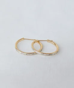 Sale June Baguette Hoops Women Jewelry
