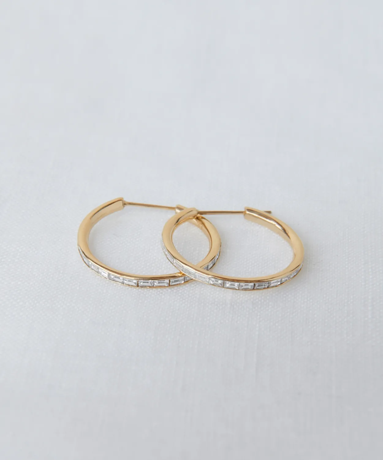 Sale June Baguette Hoops Women Jewelry
