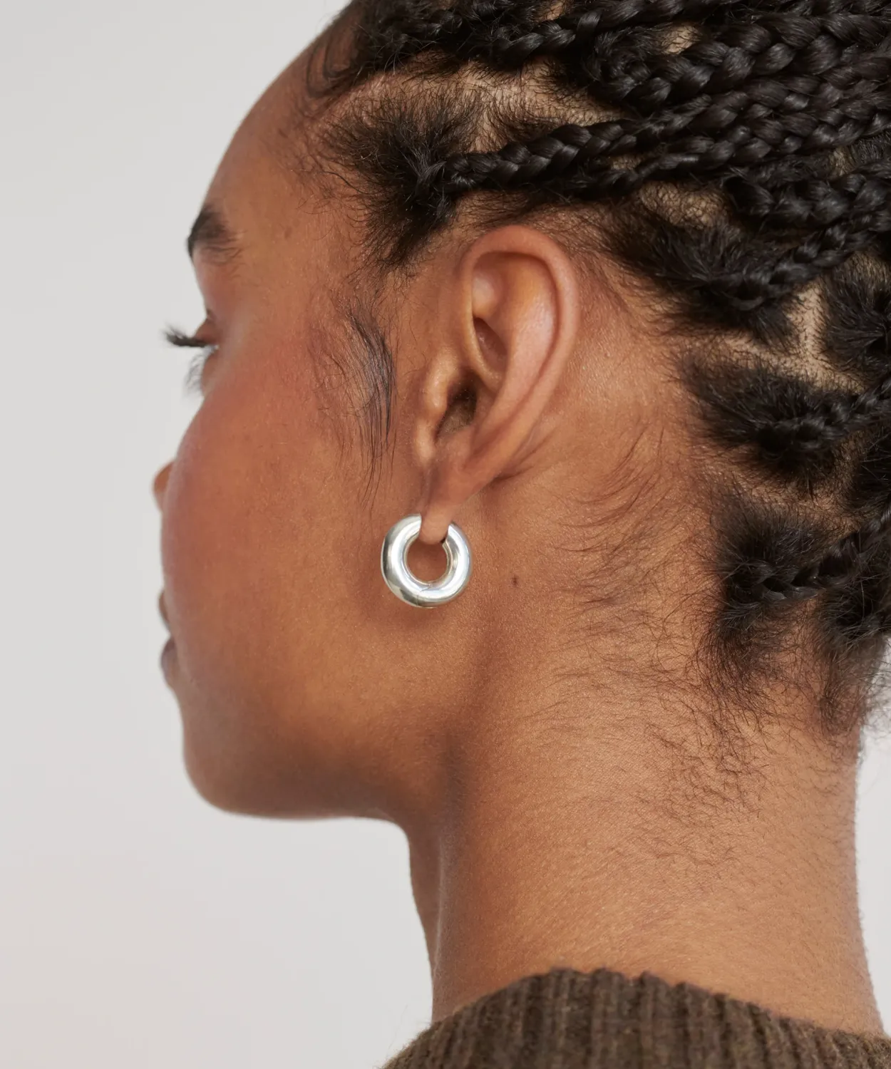 Outlet Large Bagel Hoops Women Jewelry