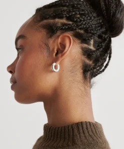 Outlet Large Bagel Hoops Women Jewelry