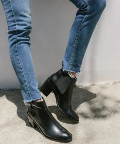 New Leather Heeled Chelsea Boot Women Heels