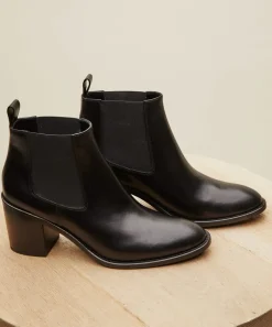 New Leather Heeled Chelsea Boot Women Heels