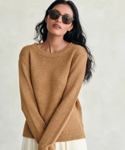 Hot Linen Crewneck Women Sweaters