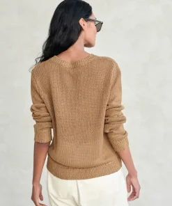 Hot Linen Crewneck Women Sweaters