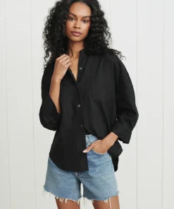 Fashion Linen Logan Shirt Women Button-Ups