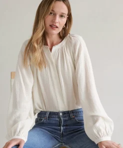 Fashion Long-Sleeve Willow Blouse Women Blouses