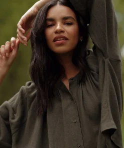 Outlet Long-Sleeve Willow Blouse Women Blouses