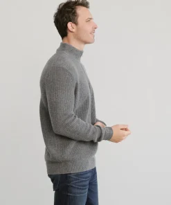 New Men'S Wool Half Zip Men Men'S Clothing